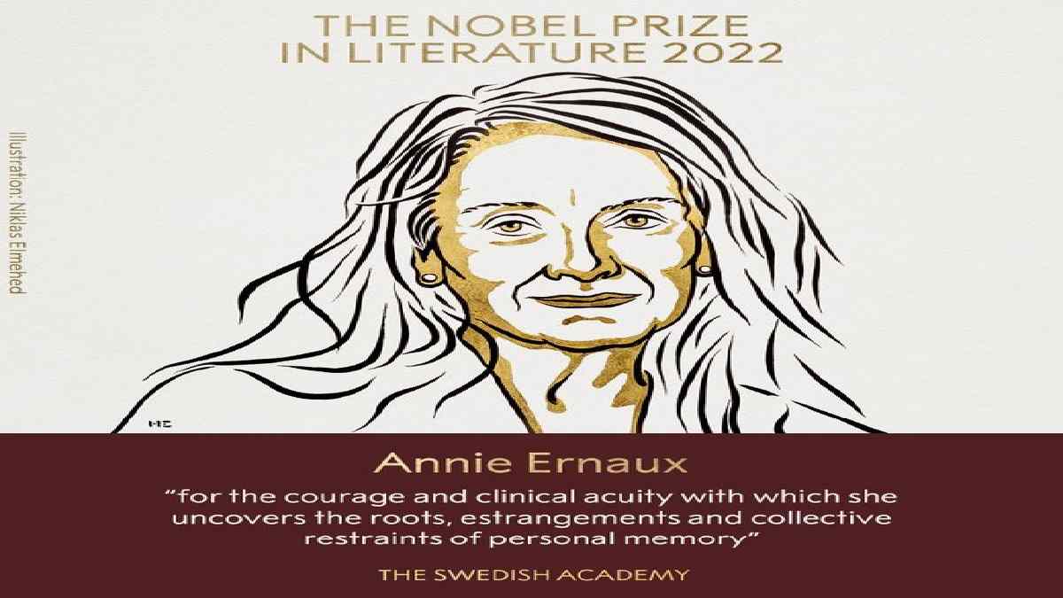 Annie Ernaux wins the Noble Prize 2022 in Literature