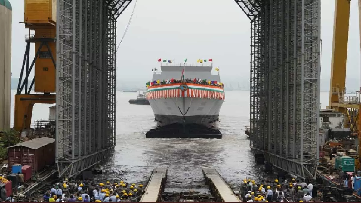 India launches Stealth Frigate Taragiri