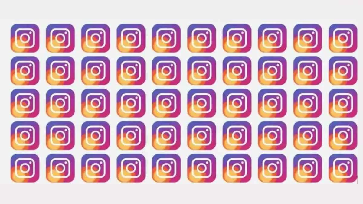 Find the odd Instagram image in this image.