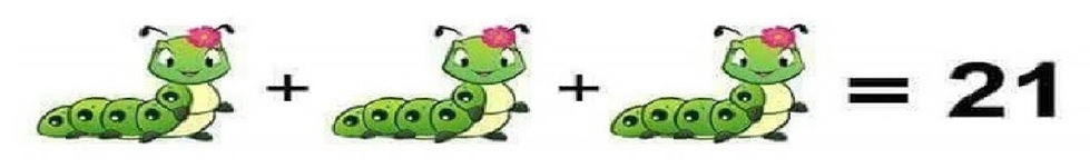 Caterpillar, Clock, Flower Math Puzzle Solved