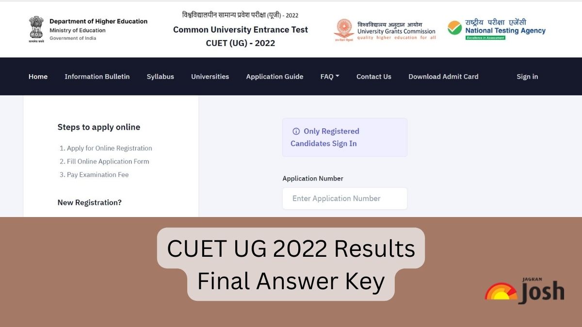 CUET UG 2022 Final Answer Key Released, Check At Cuet.samarth.ac.in ...