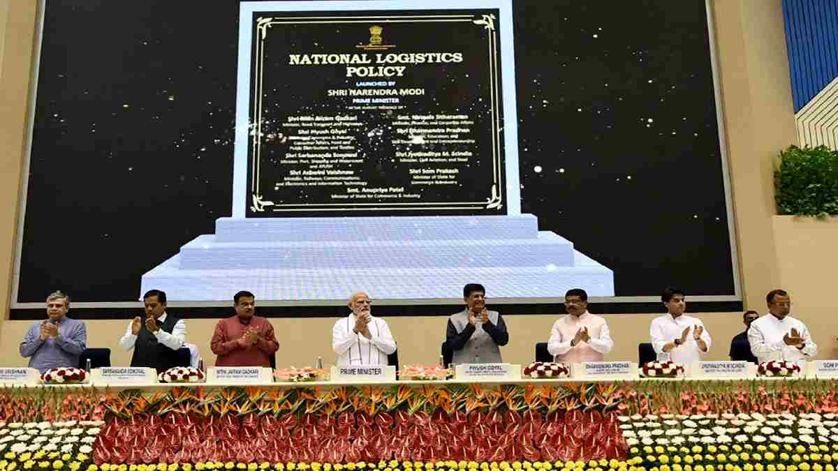 Prime Minister Narendra Modi launched the National Logistics Policy(NLP)