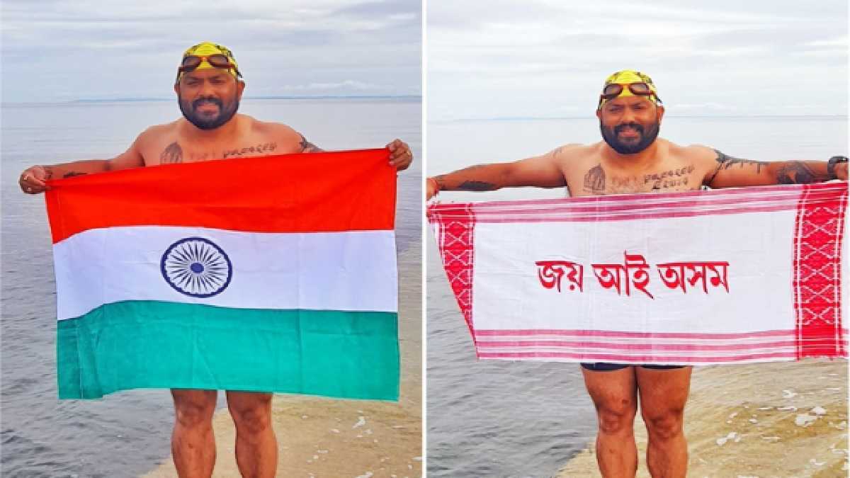 Elvis Ali Hazarika becomes the first from the North East to cross the North Channel