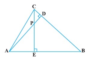 altitudes AD and CE of Δ ABC intersect