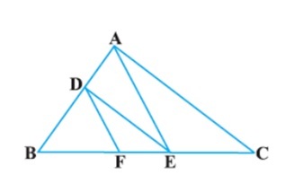 DE || AC and DF || AE