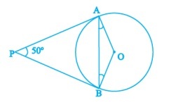 PA and PB are tangents to the circle with centre O
