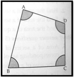 A, B, C and D of quadrilateral ABCD as centres