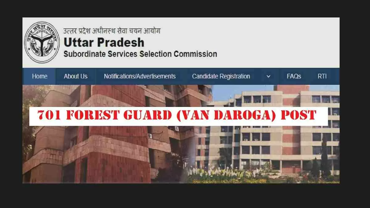 UPSSSC Forest Guard Recruitment 2022