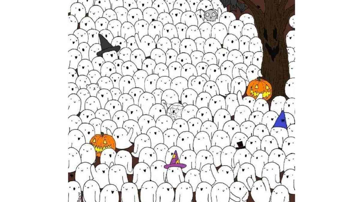Spot the Polar Bear in the Group of Ghosts