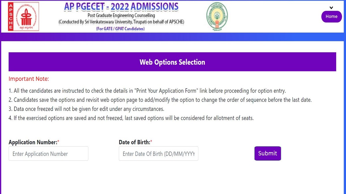 AP PGECET Counselling 2022