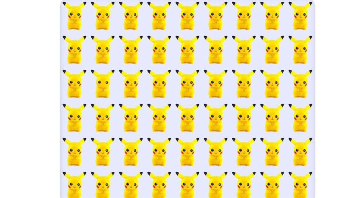 Brain Teaser: Can you spot the odd intruder in the colony of Pikachu within 7 seconds