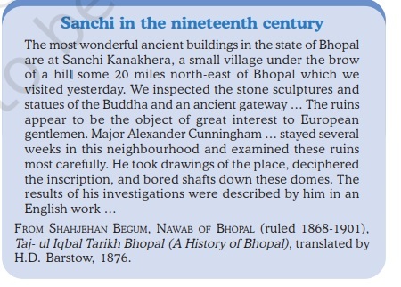 Sanchi an interest to Alexander Cunningham