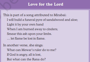 calling Meera Bai as an ascetic figure