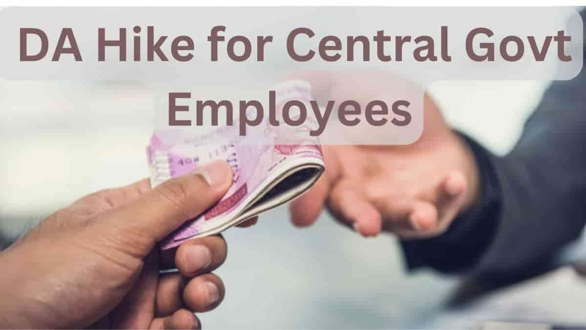 DA Hike for Central Govt Employees