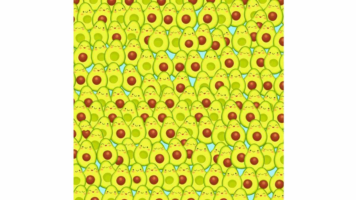 Spot the heart hidden between Avocados