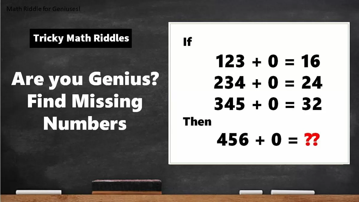 Math Riddle with Answer: Can You Solve These Math Puzzle in 20