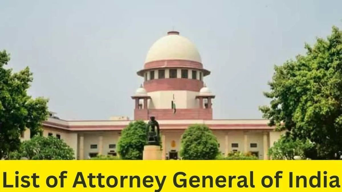 List of Attorney General of India 