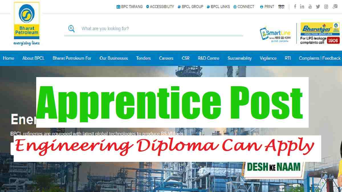  BPCL Apprentice Recruitment 2022