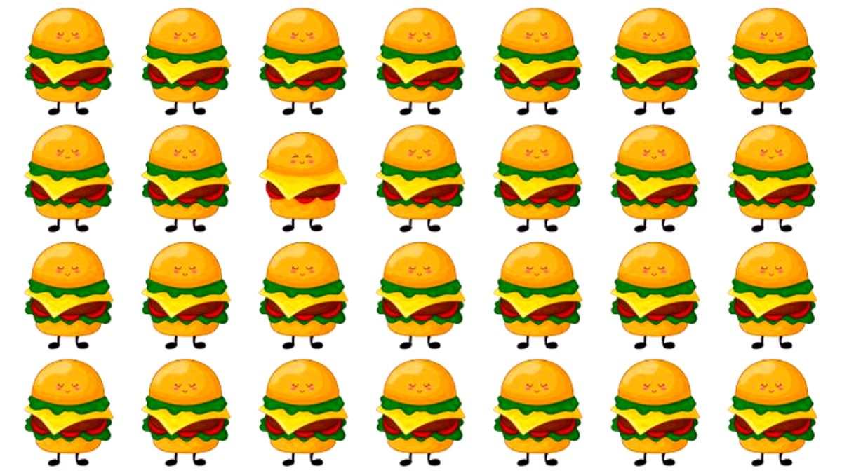 Can you find out Odd Cheeseburger in 11 seconds?