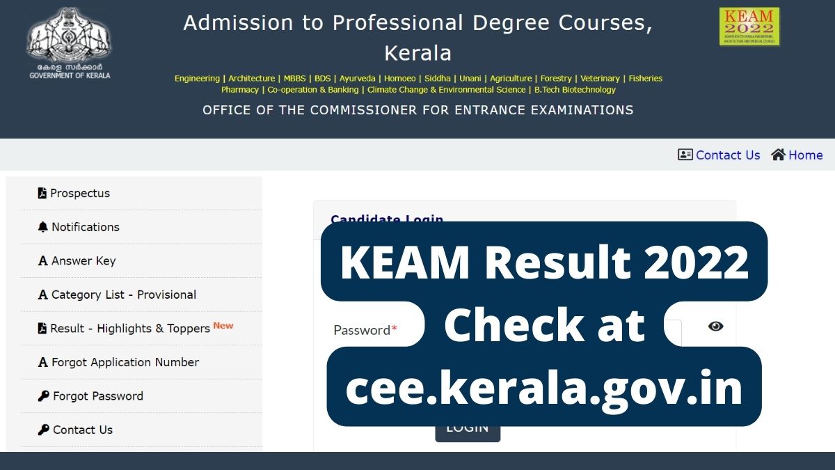 KEAM Result 2022 (OUT)