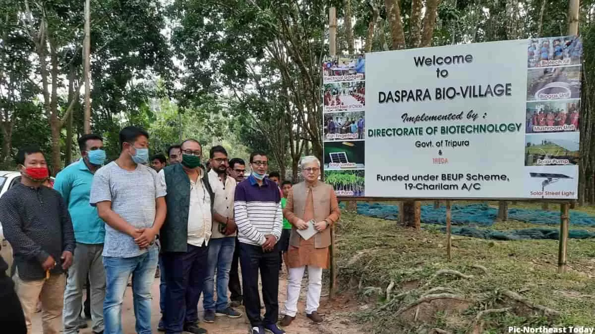 त्रिपुरा में देश के पहले जैव-गांवों को मान्यता मिली
