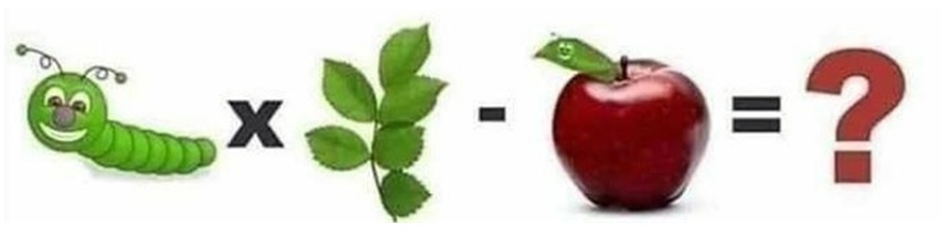 Math Riddles Caterpillar Apple Leaf Puzzle Solved