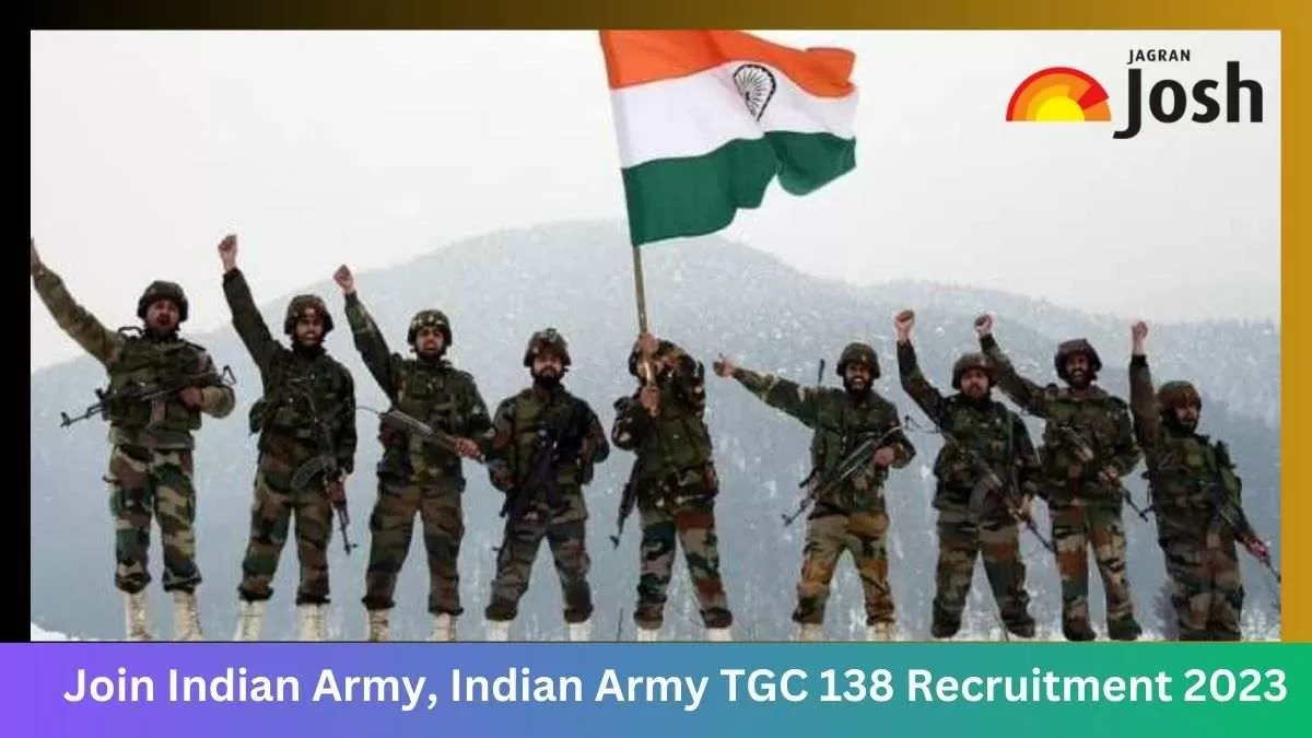 Join Indian Army, Indian Army TGC 138 Recruitment 2023  Apply Online