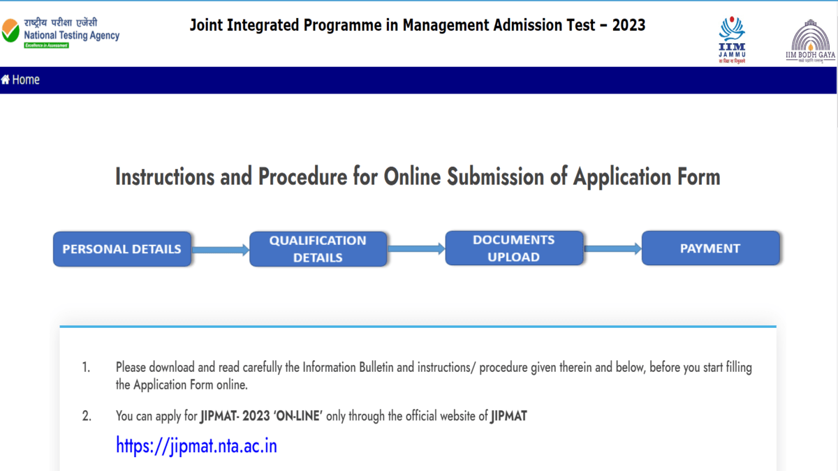 JIPMAT 2023 Admission Test Registration Starts 