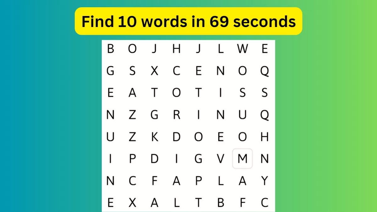 Observation Find it Out: If you have Sharp Eyes Find the Word