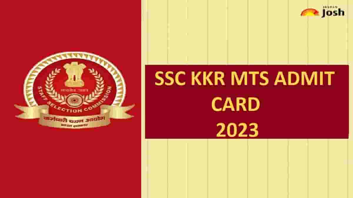 SSC KKR MTS Admit Card 2023: Check Download Link Here