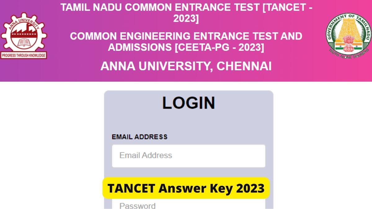 TANCET 2023 Final Answer Key