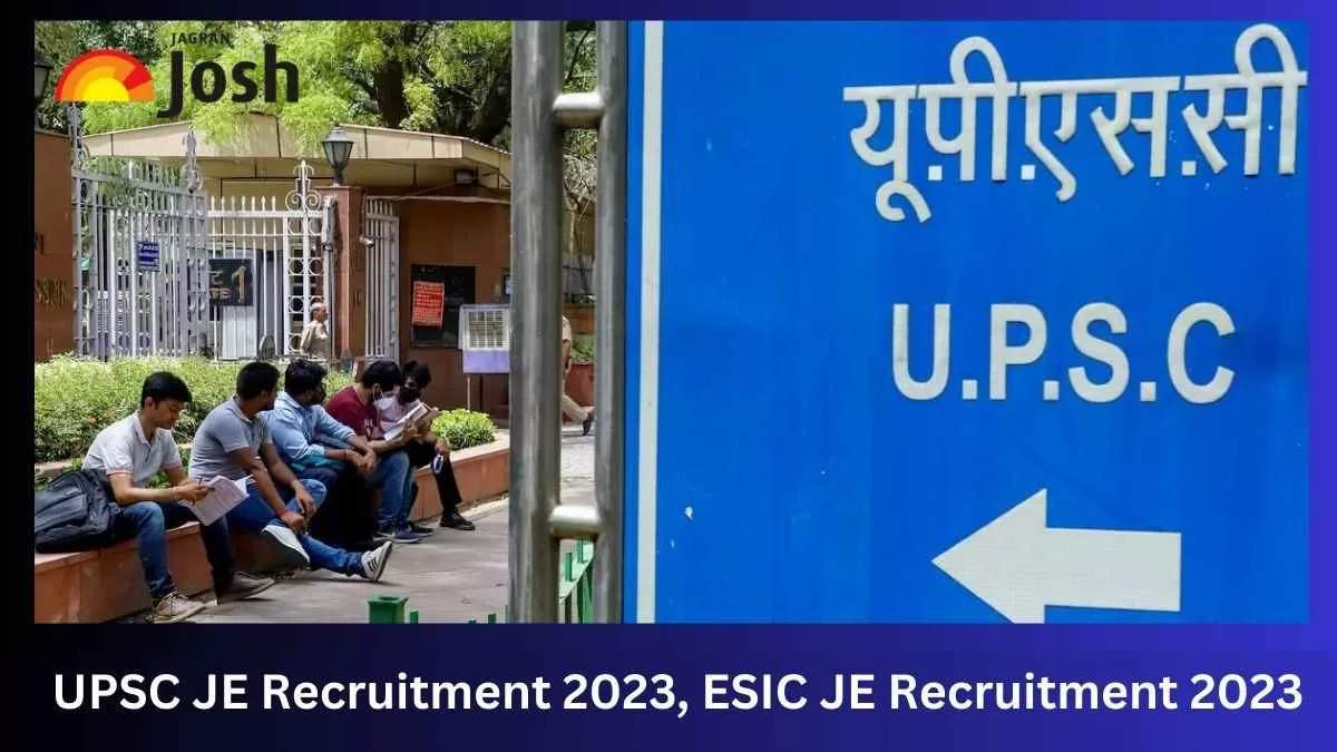 UPSC ESIC JE Recruitment 2023 direct link to apply online