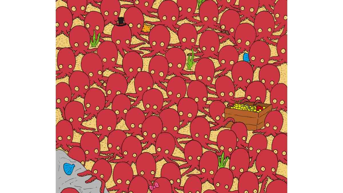 Brain Teaser For Fun: Only 1% Of Genius Can Find The Fish Hidden Among ...