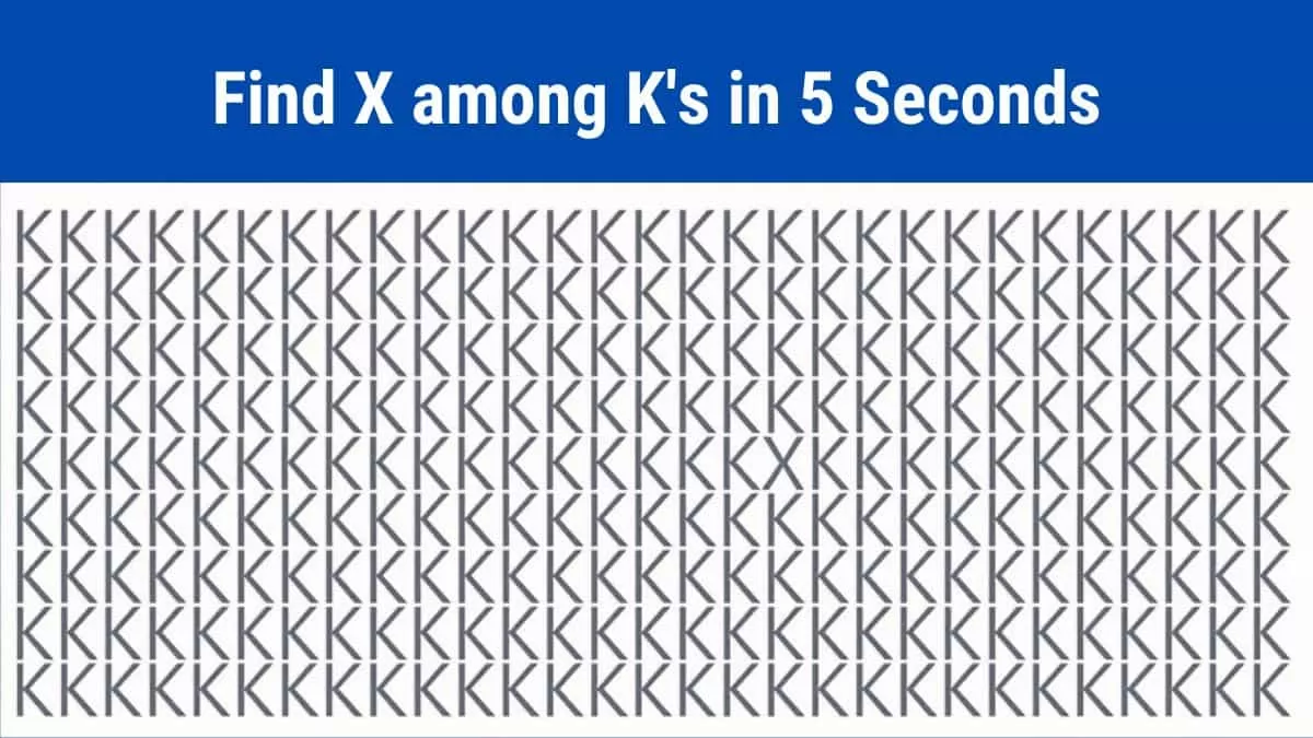 Find X among K's in 5 Seconds