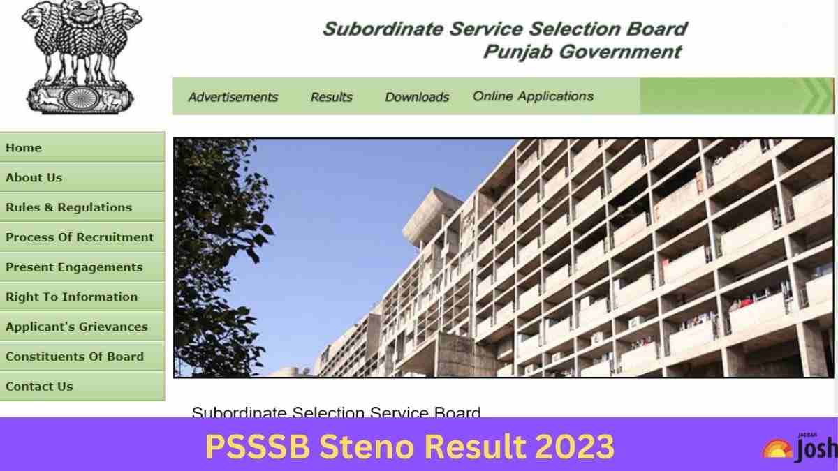 PSSSB STENO RESULT 2023 RELEASED