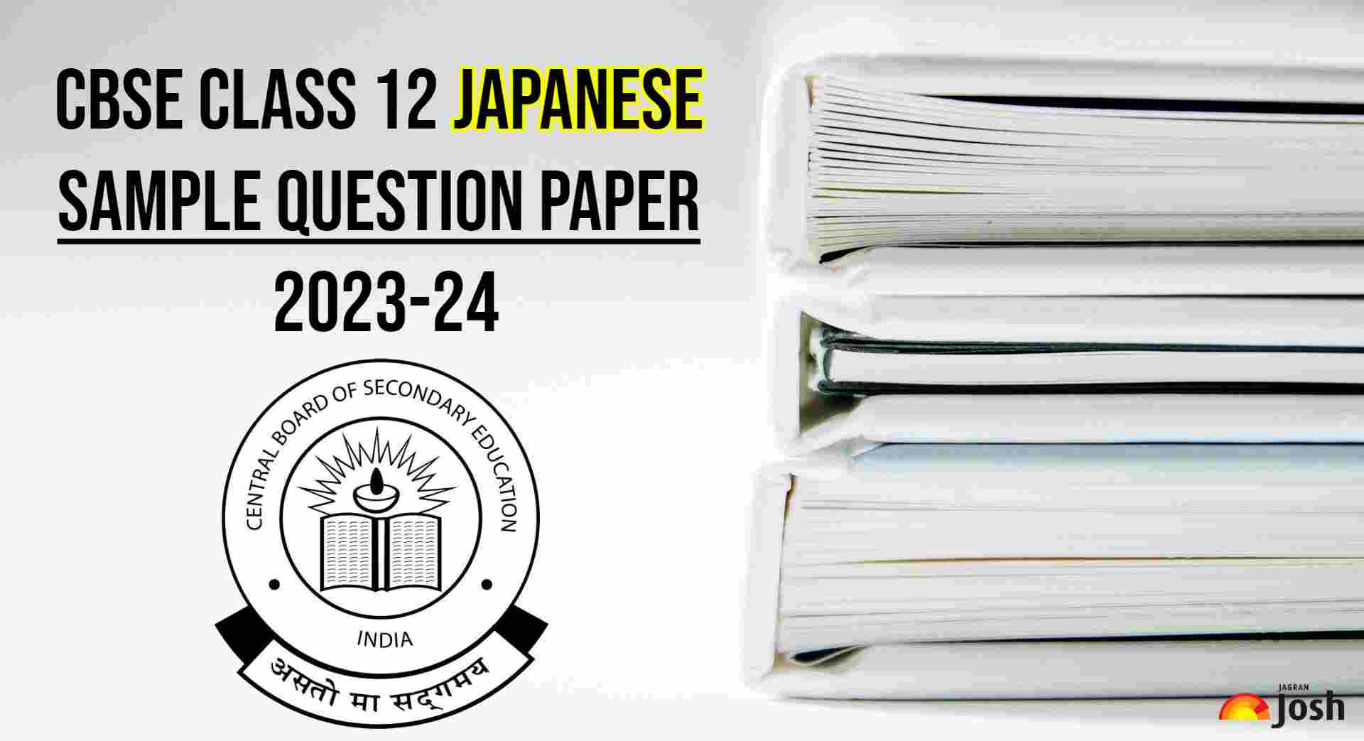 Download CBSE Class 12 Japanese Sample Question Paper 2024 PDF