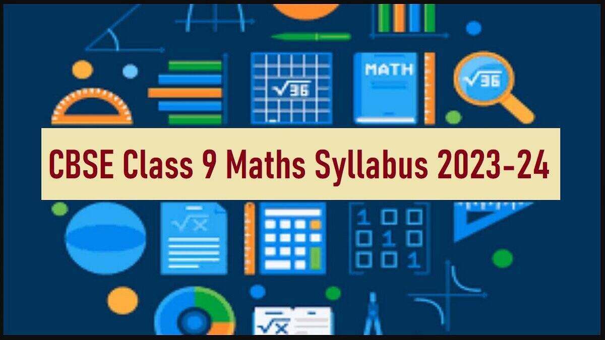 CBSE Class 9 Maths Syllabus 2023 24 PDF 