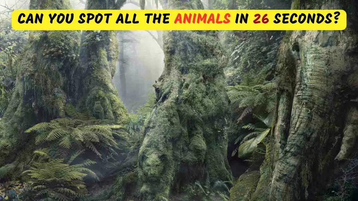 Optical Illusion For IQ Test: Can You Spot All The Hidden Animals in ...
