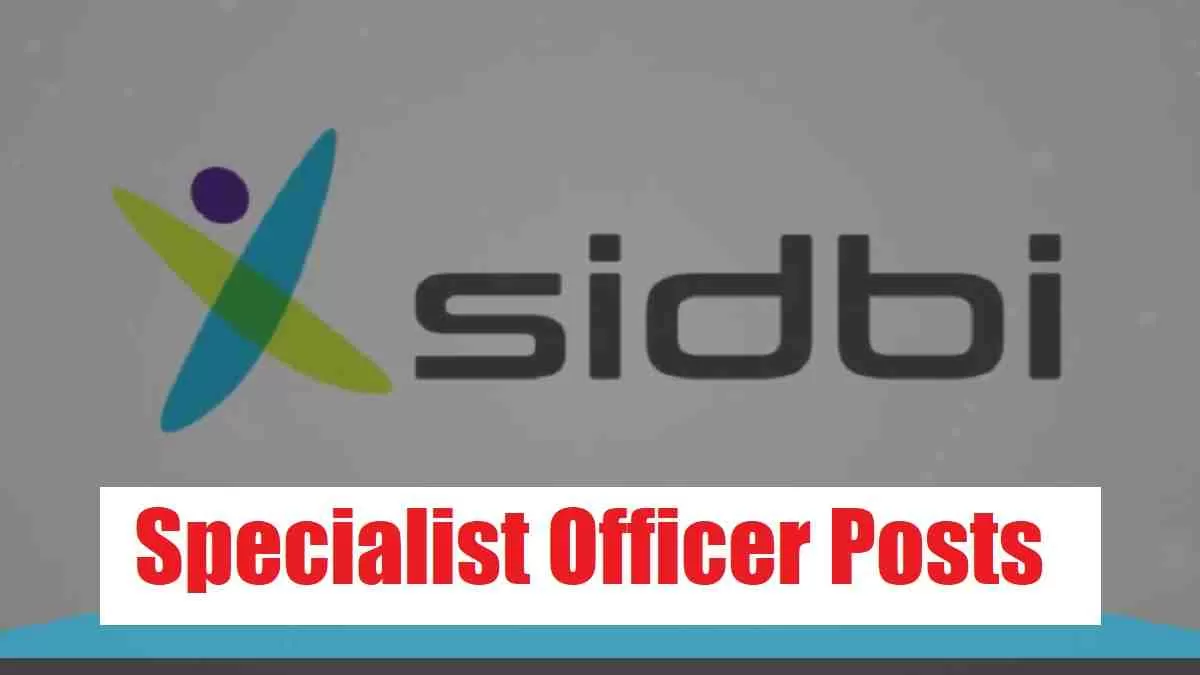 SIDBI Venture Recruitment 2023 - Check Notification out