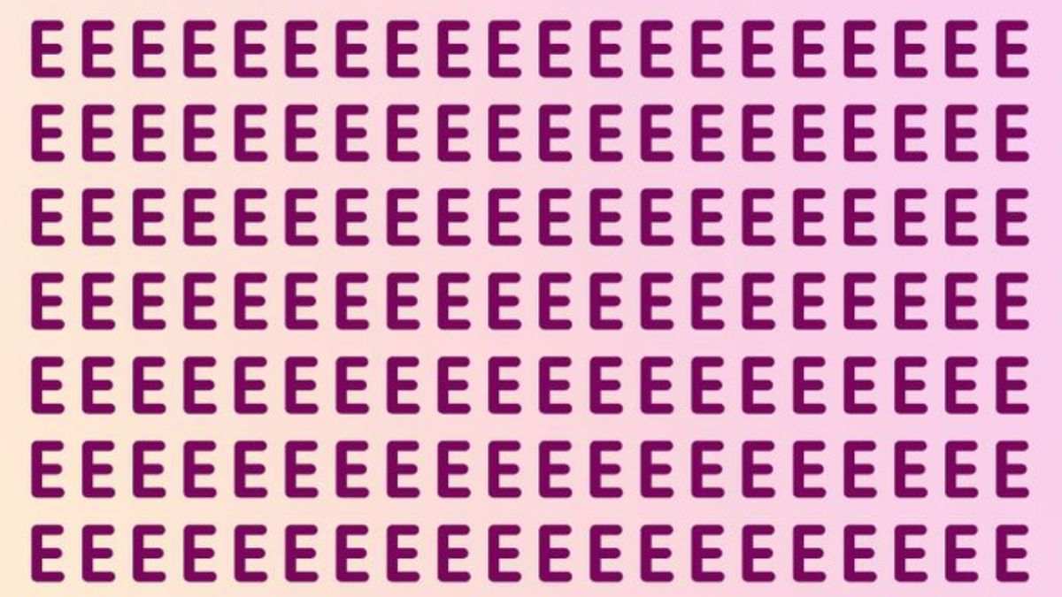 Brain Teaser to Test Your IQ: Can you spot the hidden F among Es in picture within 11 secs?