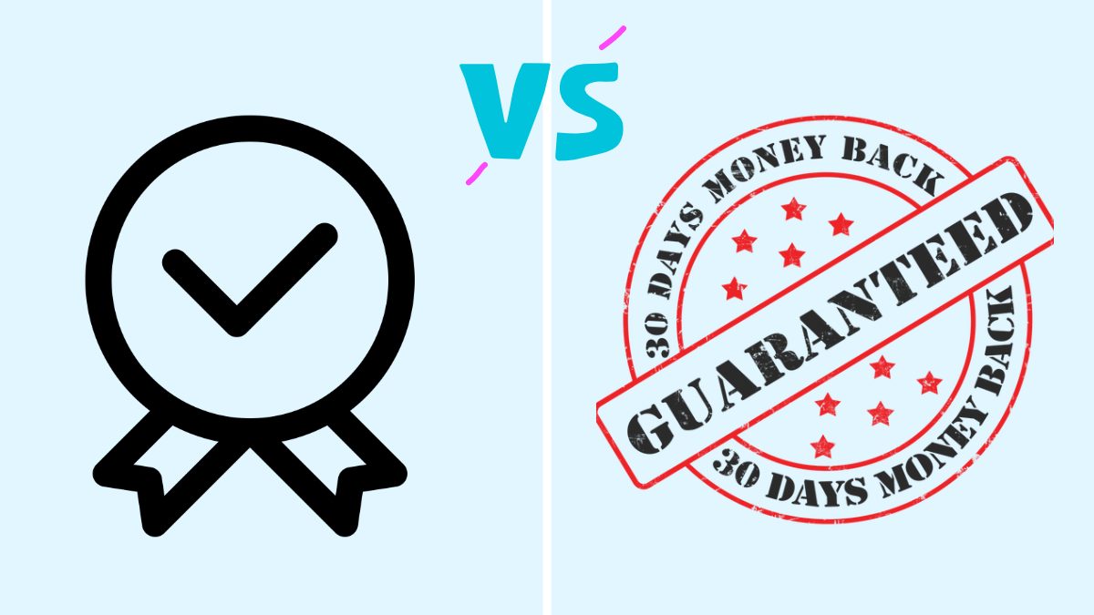 What is the difference between Warranty and Guarantee?