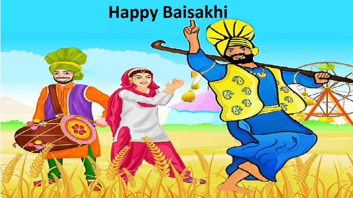 Free: Happy baisakhi event with wheat and kites Free Vector - nohat.cc