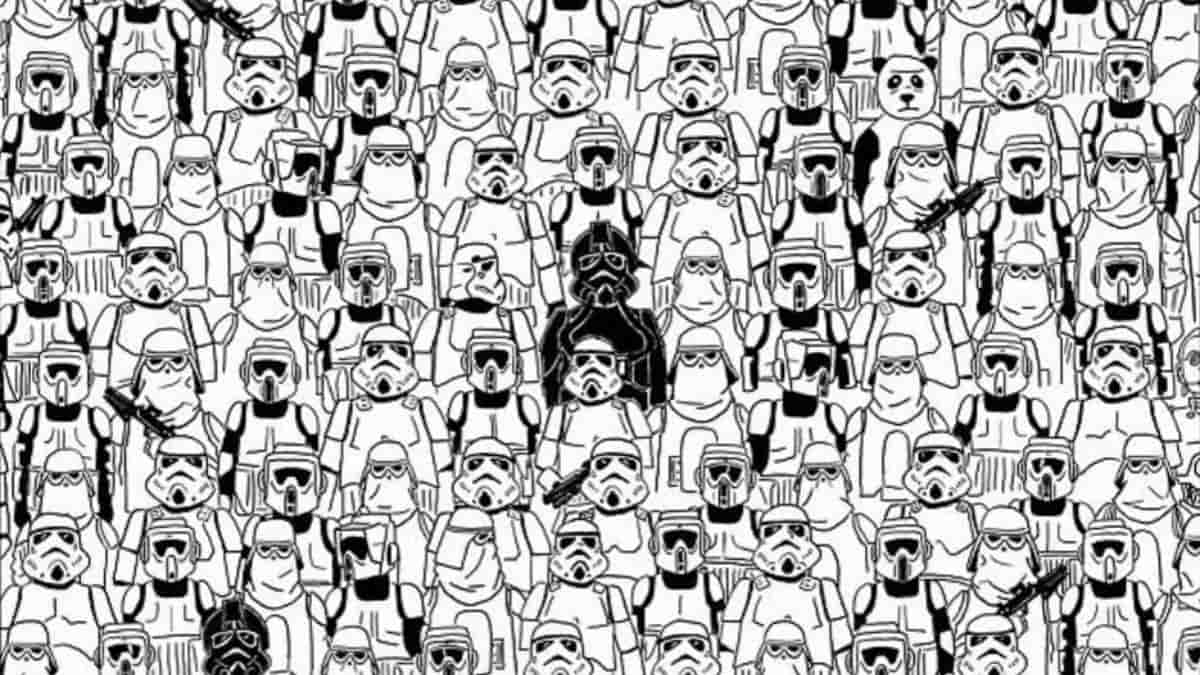 Optical Illusion: You have razor-sharp eyes if you can spot a panda among the stormtroopers in 7 seconds