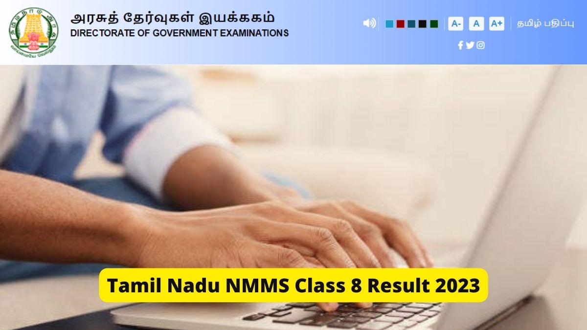 Tamil Nadu Nmms Class 8 Result 2023 Out