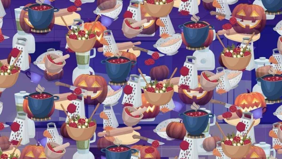 Optical Illusion for Testing Your IQ: Only 5% can spot the Ghost hidden between Kitchen Objects in picture within 11 secs!