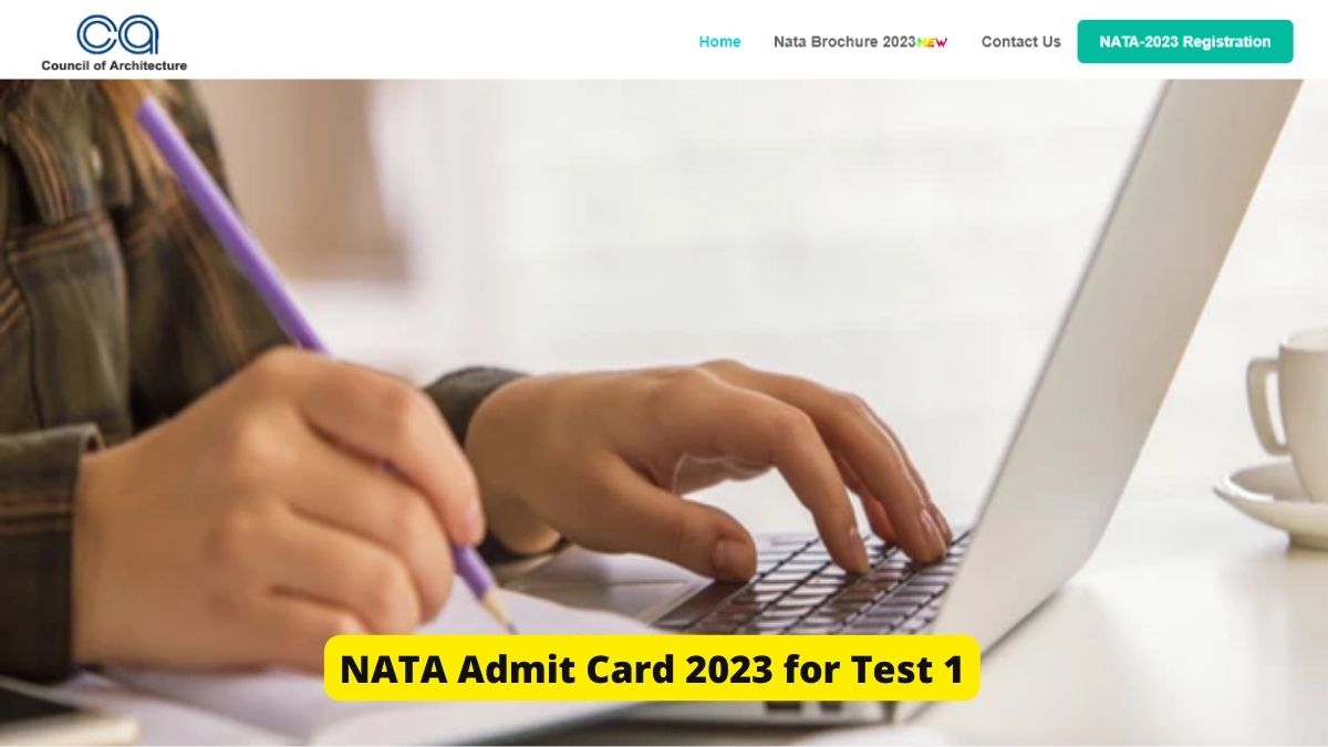 NATA 2023 Admit Card for Test 1 