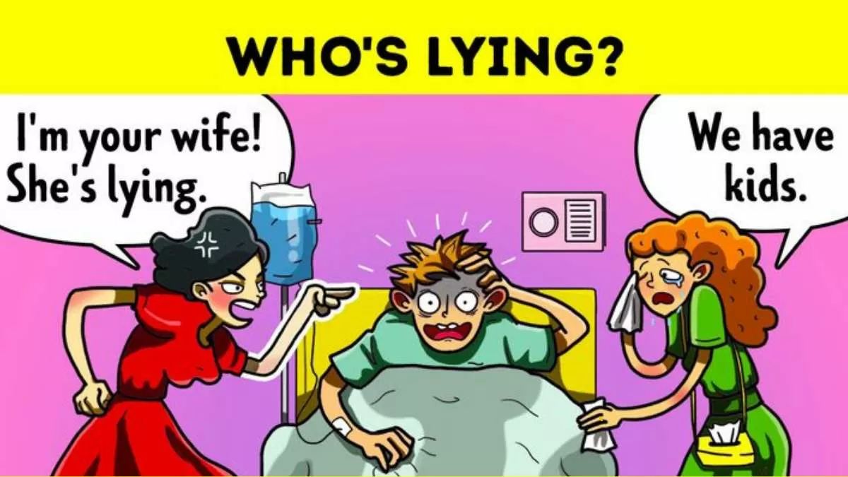 Brain Teaser- Spot the real wife of the man in coma in 8 seconds