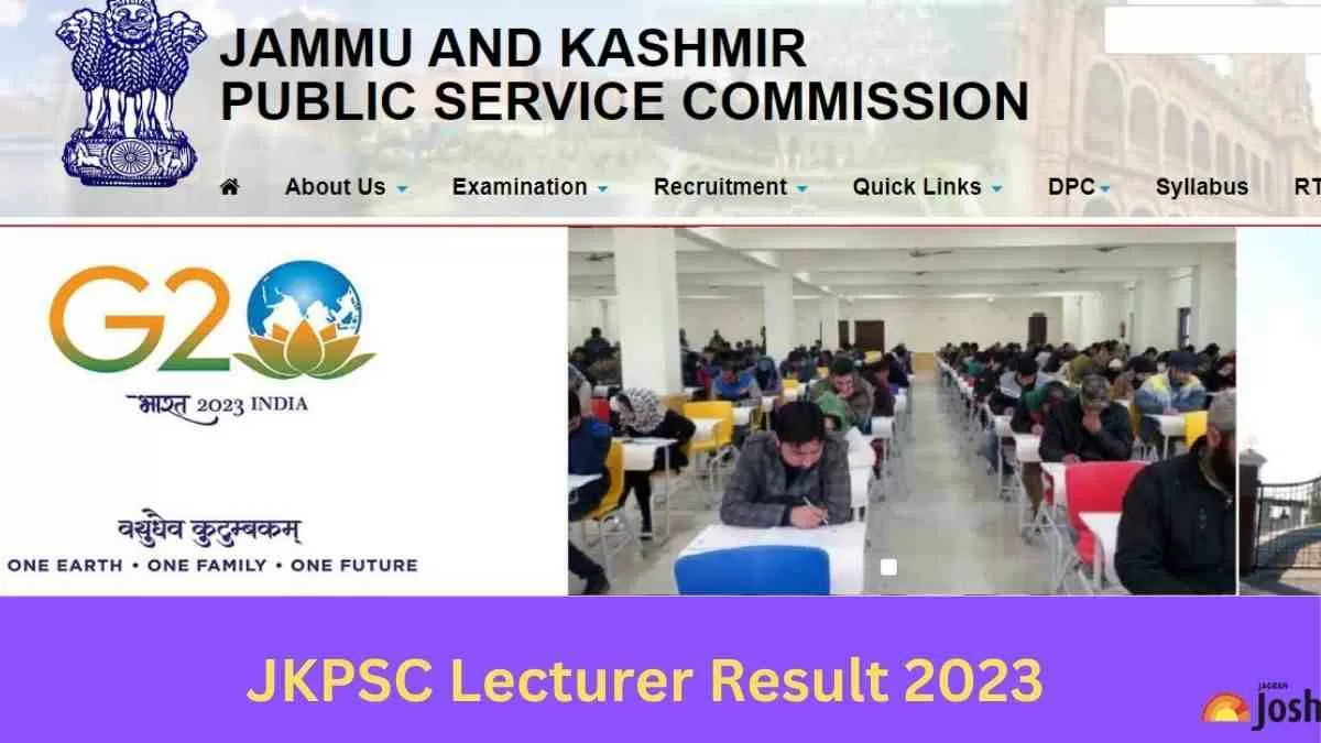 JKPSC PHYSICAL EDUCATION LECTURER RESULT 2023