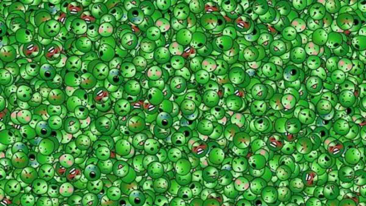 Optical Illusion For Testing Your Iq Only A Genius Can Spot The Laughing Pea Hidden Inside 