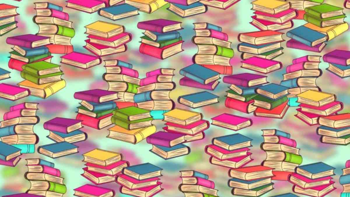 Optical Illusion for Testing Your IQ: Only 5% can spot the Matchstick hidden among Books in picture within 9 secs!